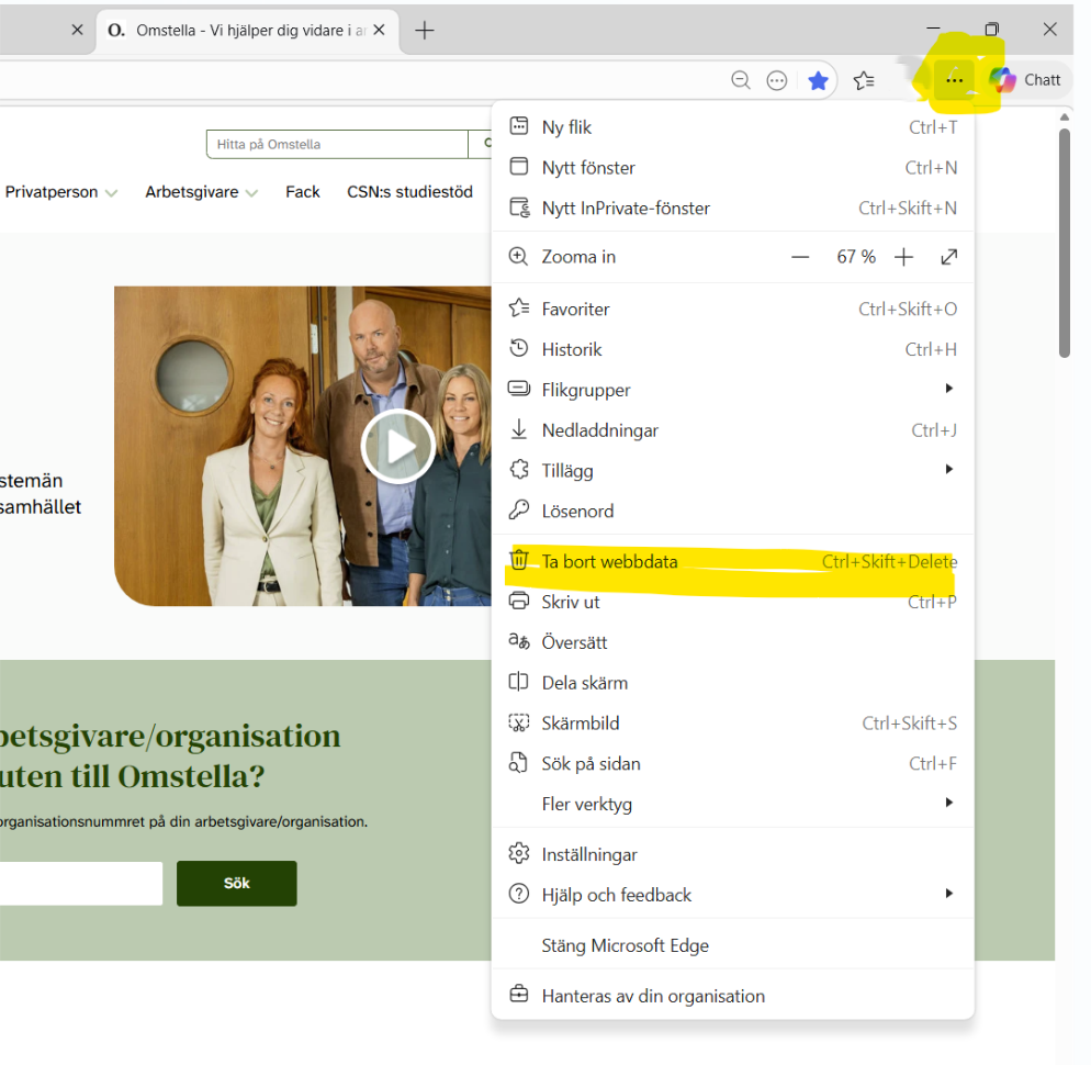 instruktionförrensacookies